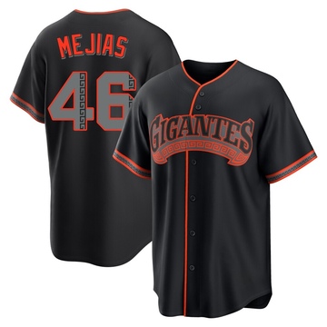 Replica Ubert Mejias Youth San Francisco Giants Black Alternate Jersey