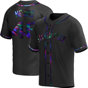 Replica Ubert Mejias Youth San Francisco Giants Black Holographic Alternate Jersey
