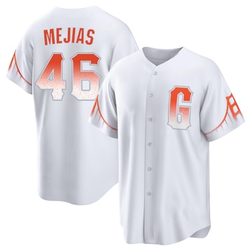 Replica Ubert Mejias Youth San Francisco Giants White 2021 City Connect Jersey