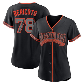 Replica Victor Bericoto Women's San Francisco Giants Black Alternate Jersey