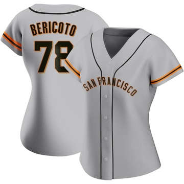 Replica Victor Bericoto Women's San Francisco Giants Gray Road Jersey
