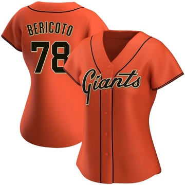 Replica Victor Bericoto Women's San Francisco Giants Orange Alternate Jersey