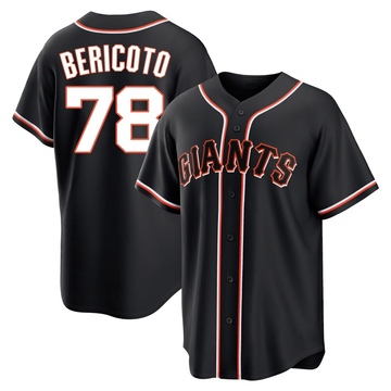 Replica Victor Bericoto Youth San Francisco Giants Black Fashion Out Jersey
