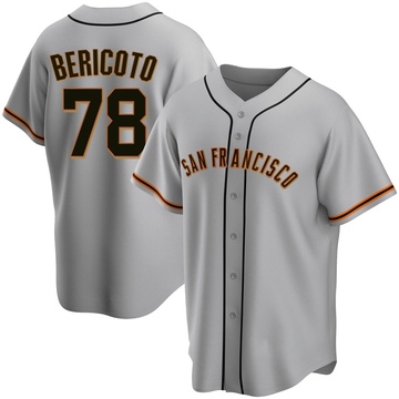 Replica Victor Bericoto Youth San Francisco Giants Gray Road Jersey