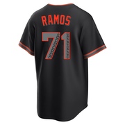 Replica Wilkin Ramos Men's San Francisco Giants Black Alternate Jersey