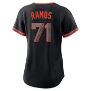 Replica Wilkin Ramos Women's San Francisco Giants Black Alternate Jersey