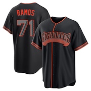 Replica Wilkin Ramos Youth San Francisco Giants Black Alternate Jersey