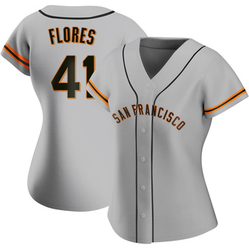 2022 Game Used Home Cream Jersey with SF Logo Pride Patch worn by #41 Wilmer Flores on 6/11 vs. LAD - Size 46